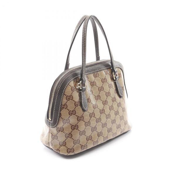 Gucci handbag, coated canvas and leather, women's, beige brown, 341504 - Picture 2 of 9